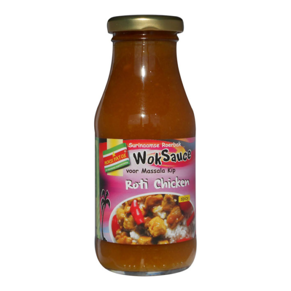 Moksi Patoe Roti chicken woksauce
