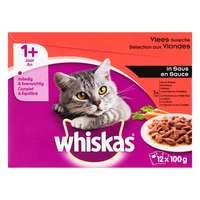 Spreek uit Gewoon doen Logisch Whiskas Adult vlees selectie in saus - Boodschappen Korting